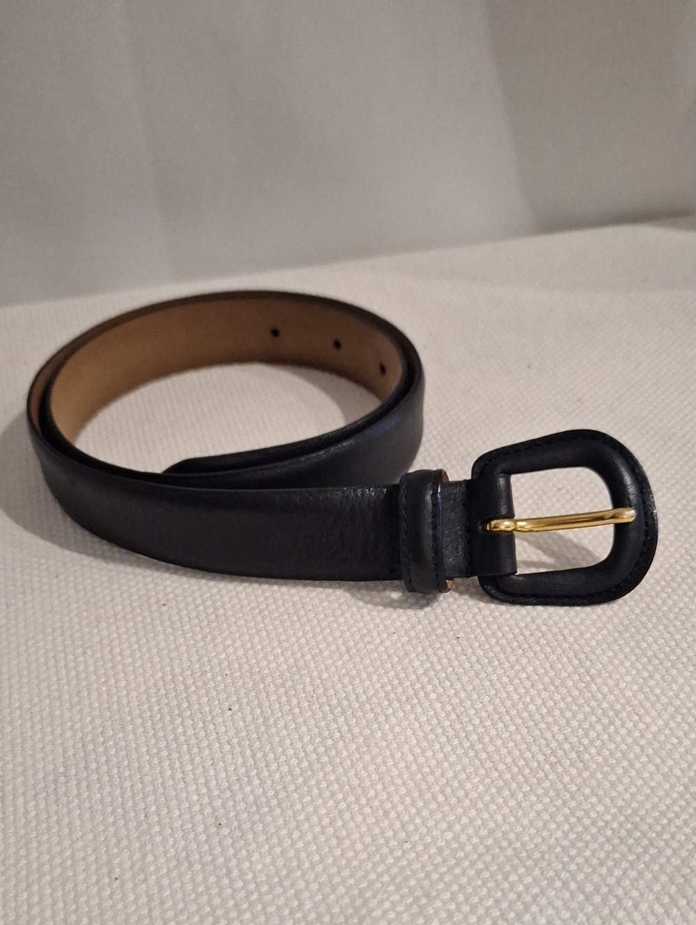 Talbots Classic Black Leather Women's Belt